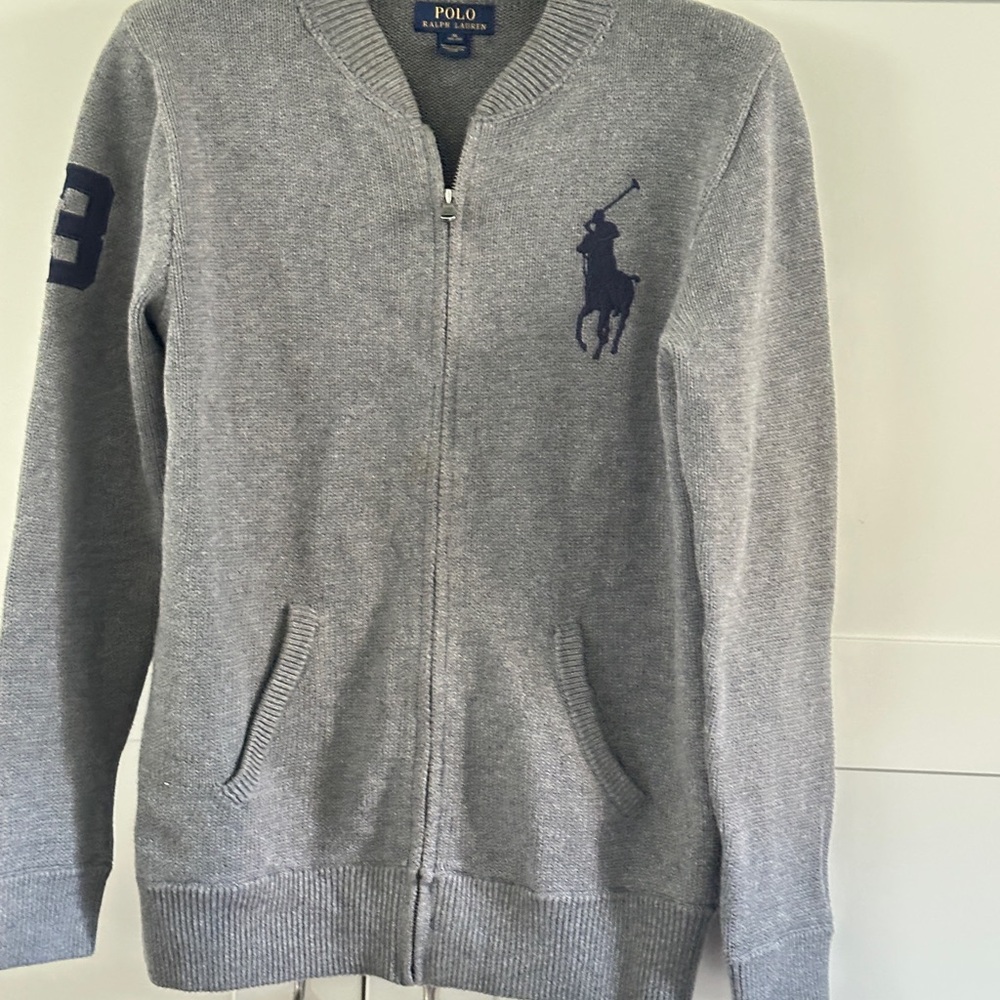 Polo by Ralph Lauren Heather Gray Zip-Up Jacket
